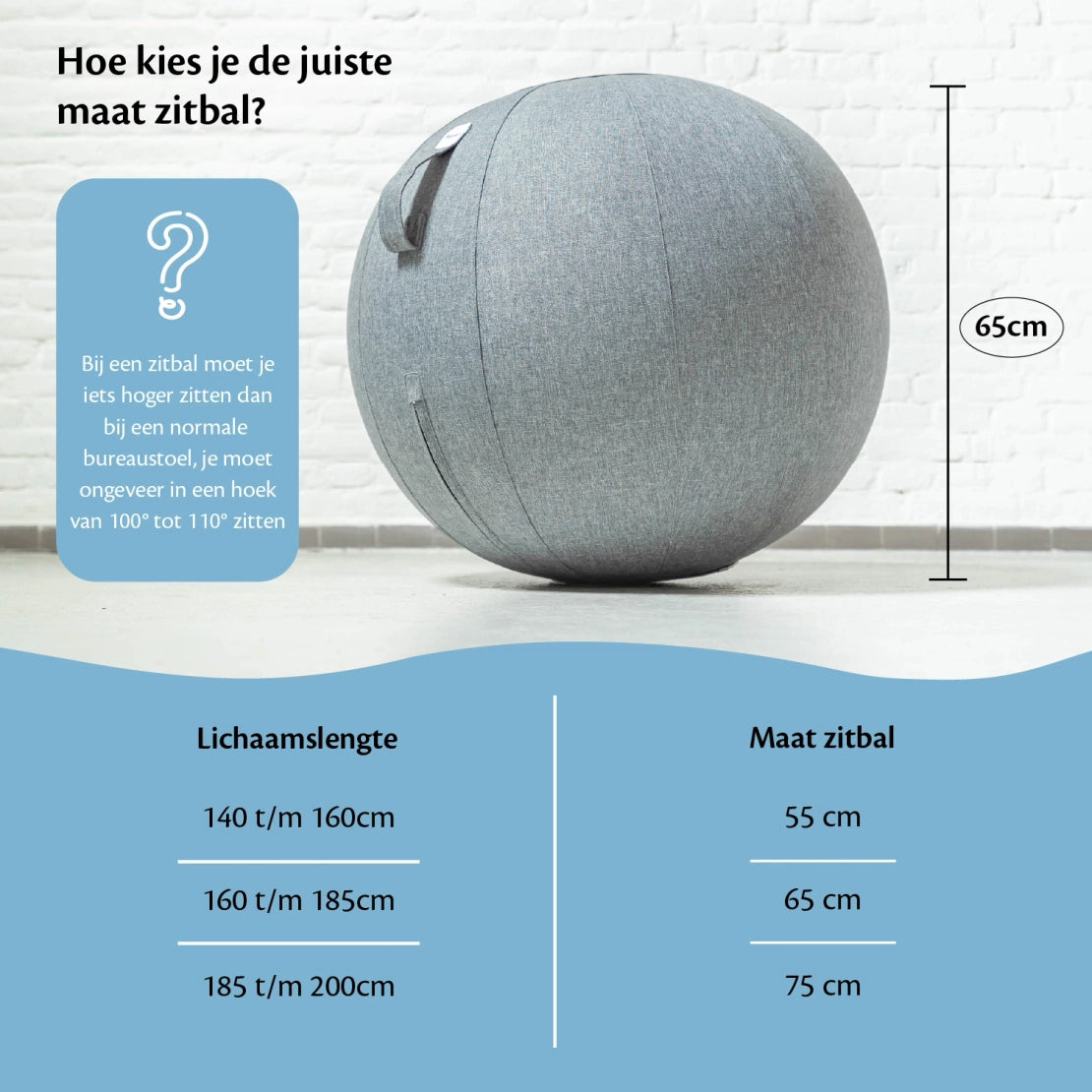 Ergonomische Zitbal Kantoor