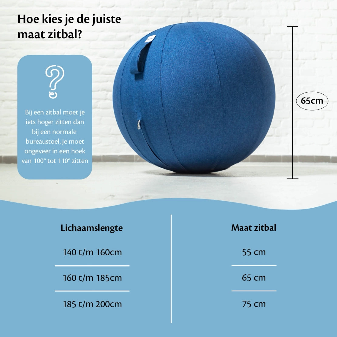 Ergonomische Zitbal Kantoor