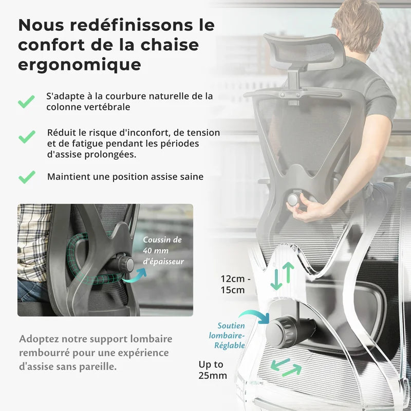 Backerz Ergonomische Bureaustoel