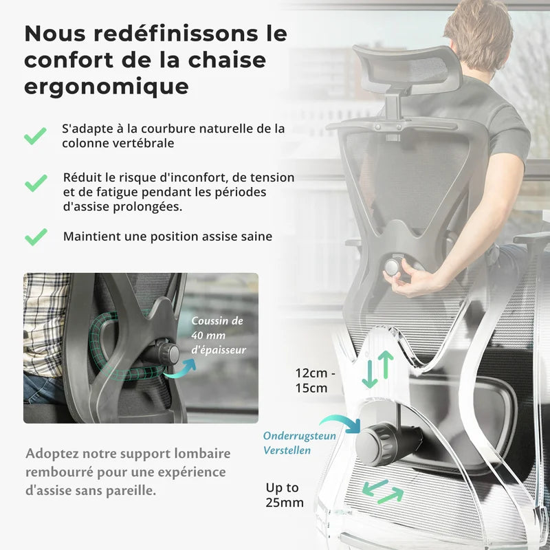 Backerz Ergonomische Bureaustoel