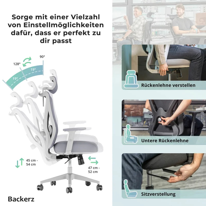Backerz Ergonomische Bureaustoel