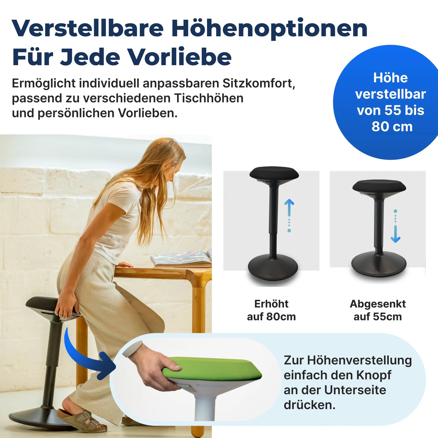 Ergonomische Wiebelkruk Kantoor