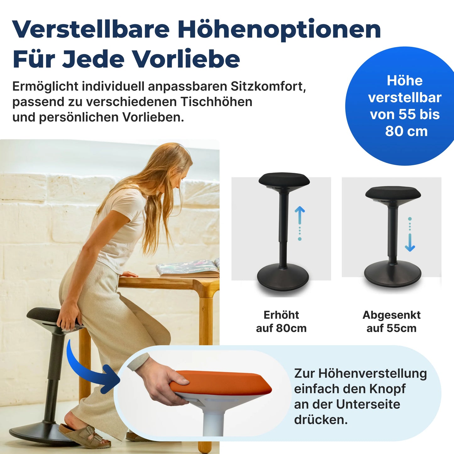Ergonomische Wiebelkruk Kantoor