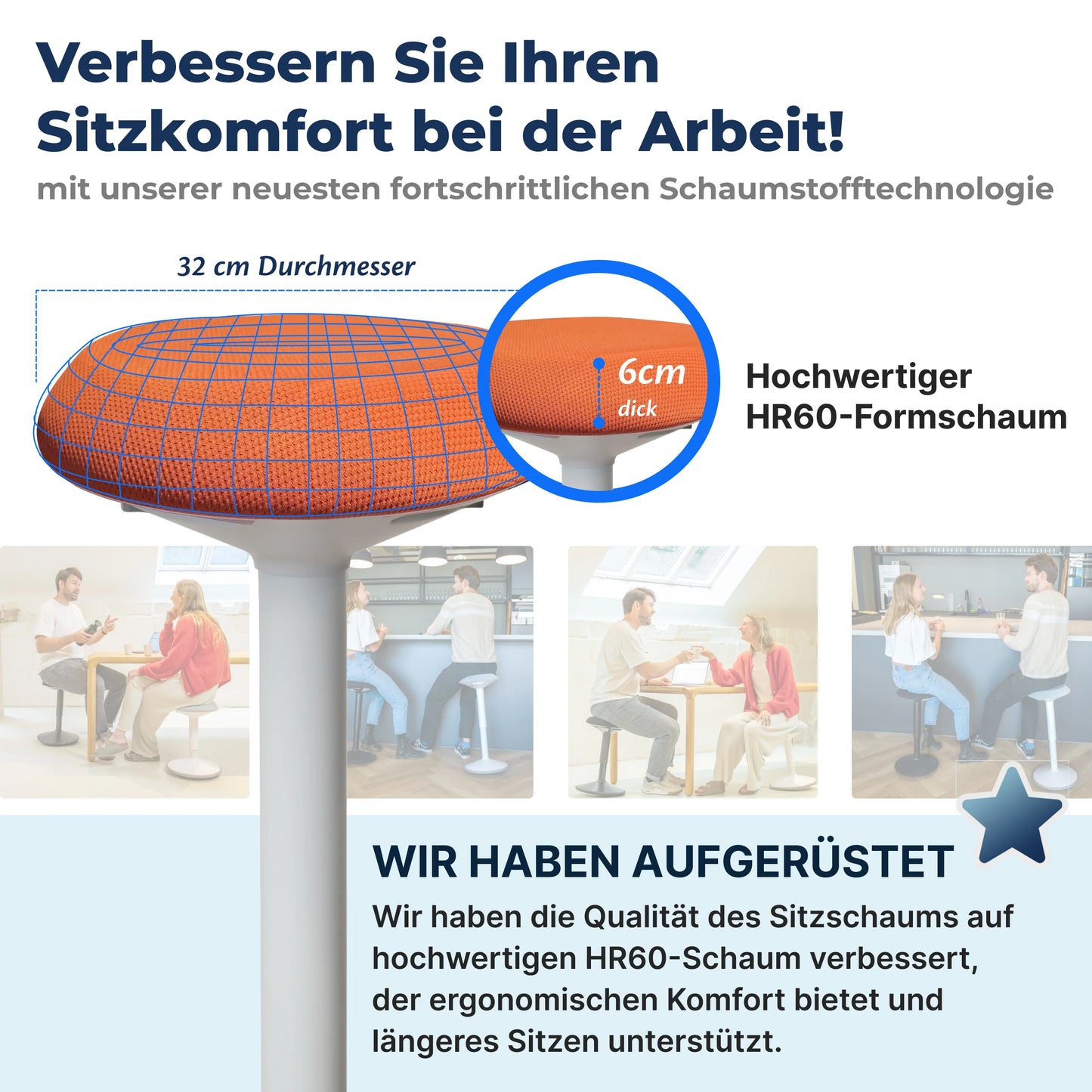 Ergonomische Wiebelkruk Kantoor