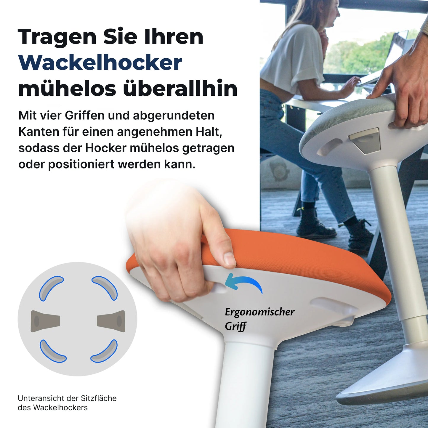 Ergonomische Wiebelkruk Kantoor