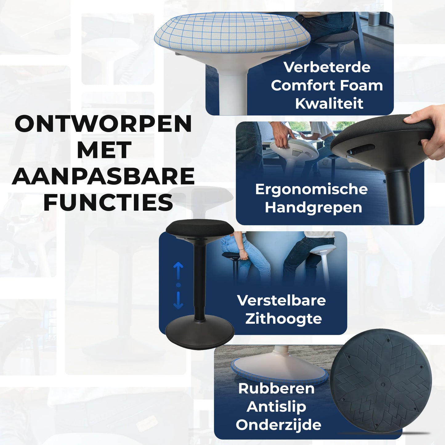 Ergonomische Wiebelkruk Kantoor