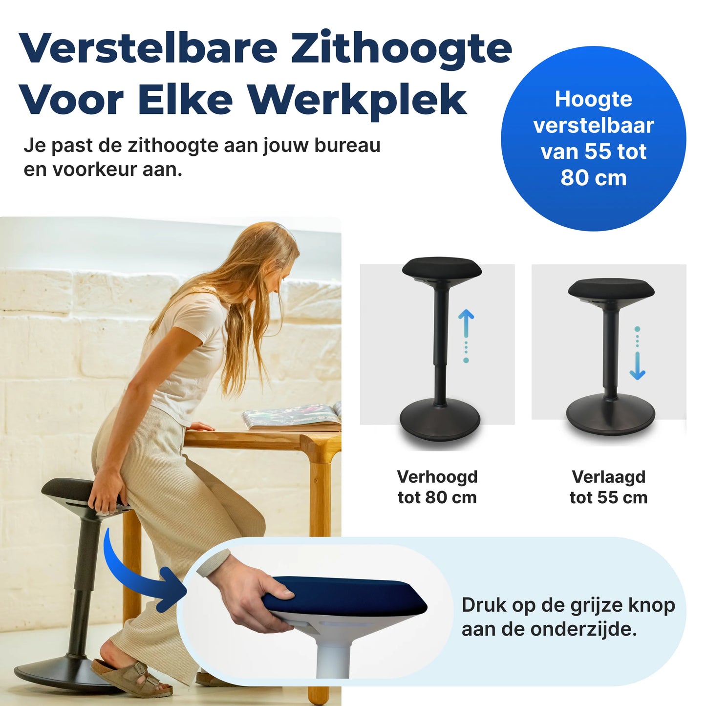 Ergonomische Wiebelkruk Kantoor