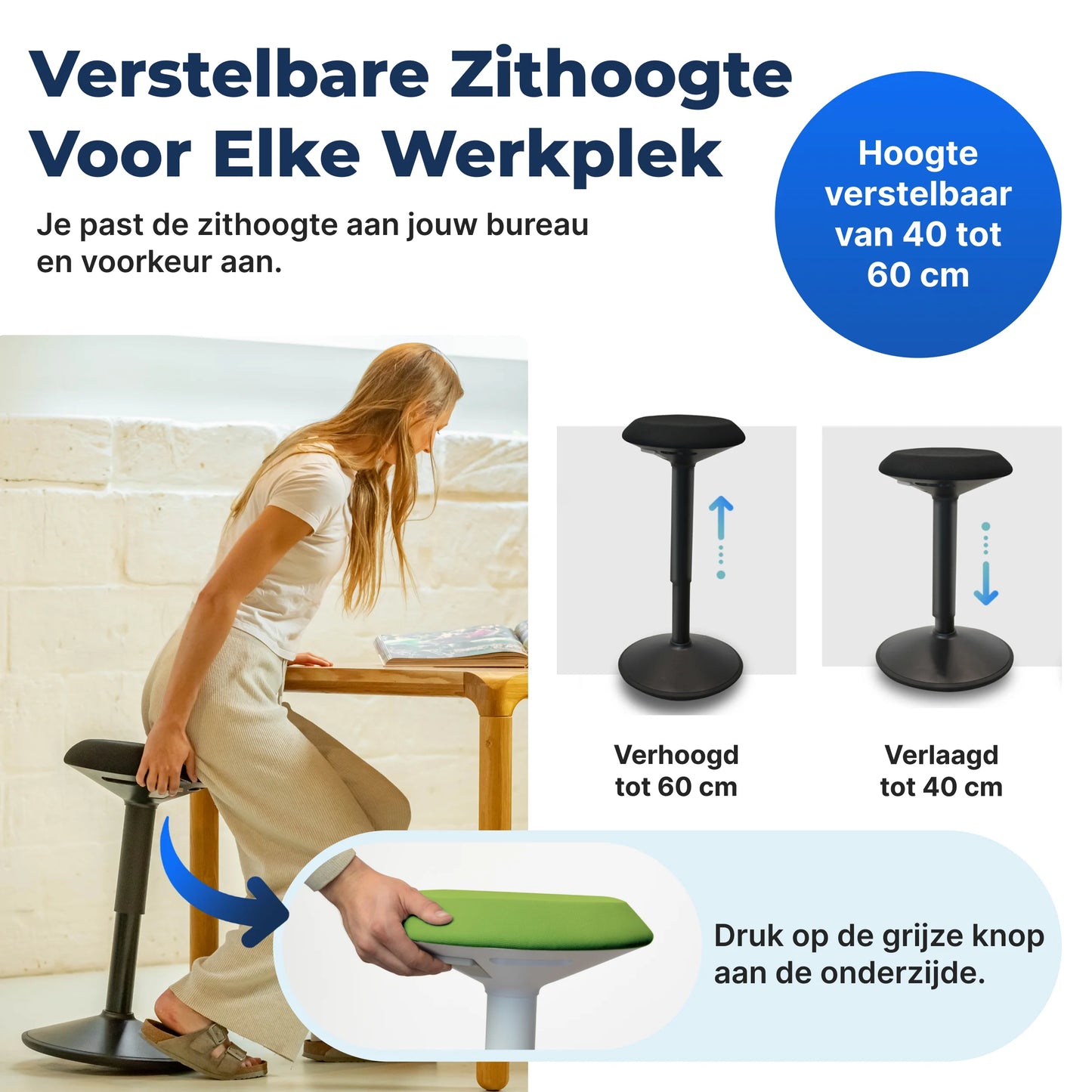 Ergonomische Wiebelkruk Kantoor