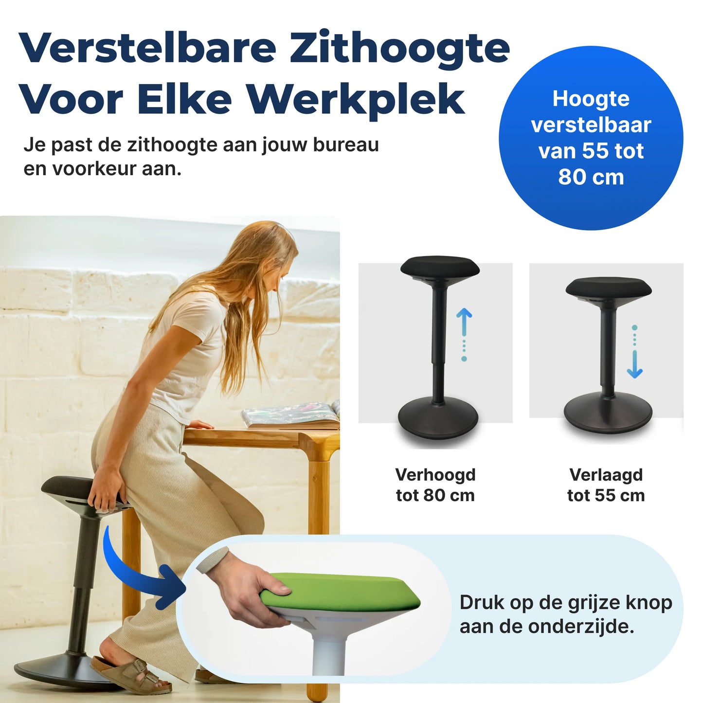 Ergonomische Wiebelkruk Kantoor