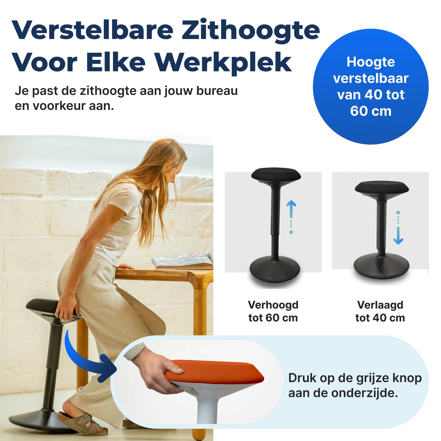 Ergonomische Wiebelkruk Kantoor