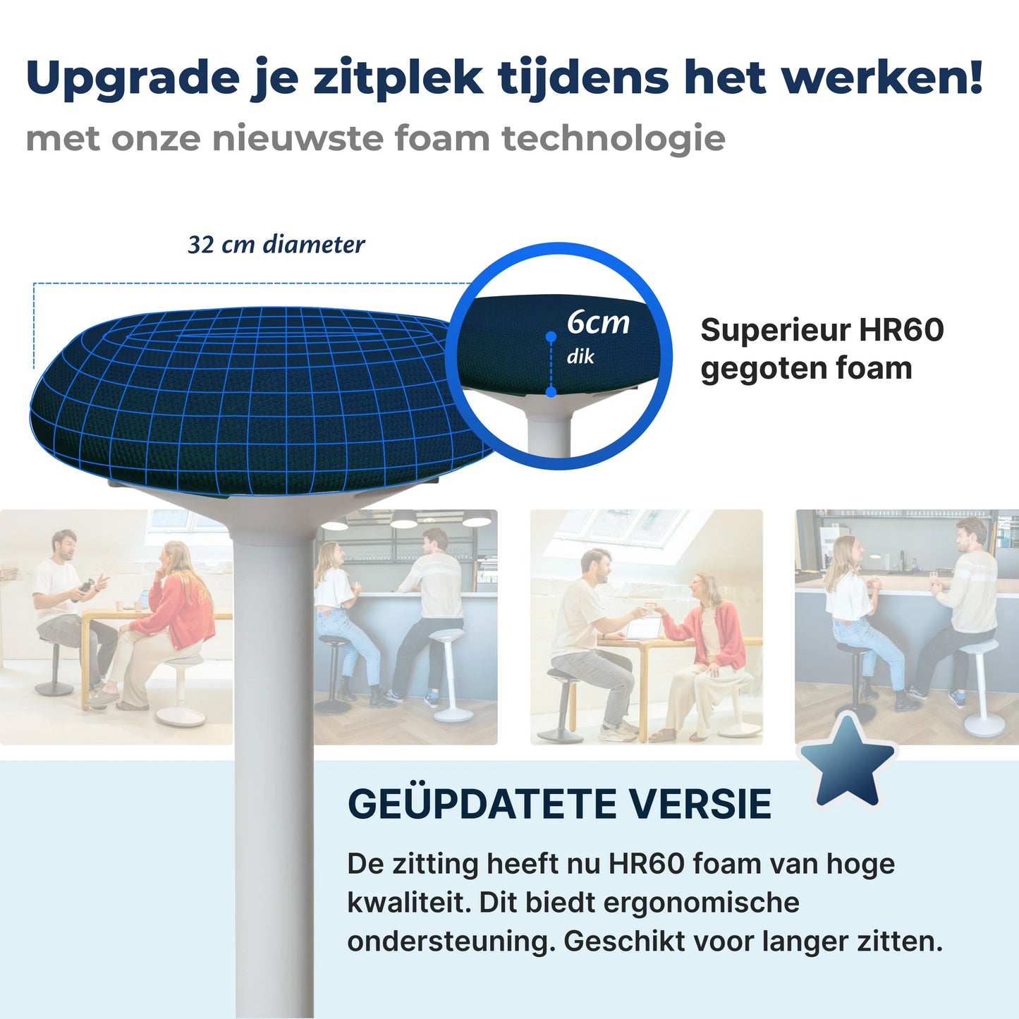 Ergonomische Wiebelkruk Kantoor