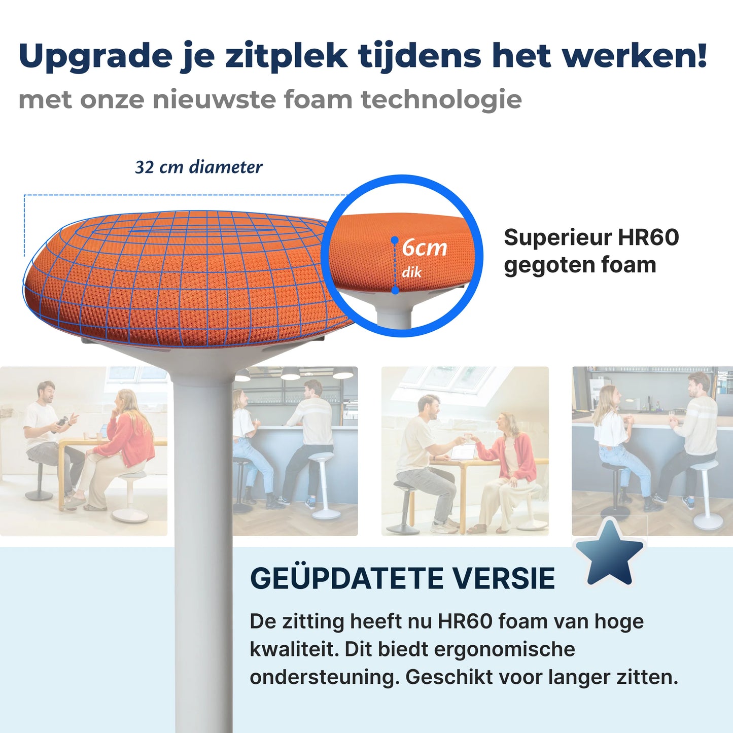 Ergonomische Wiebelkruk Kantoor