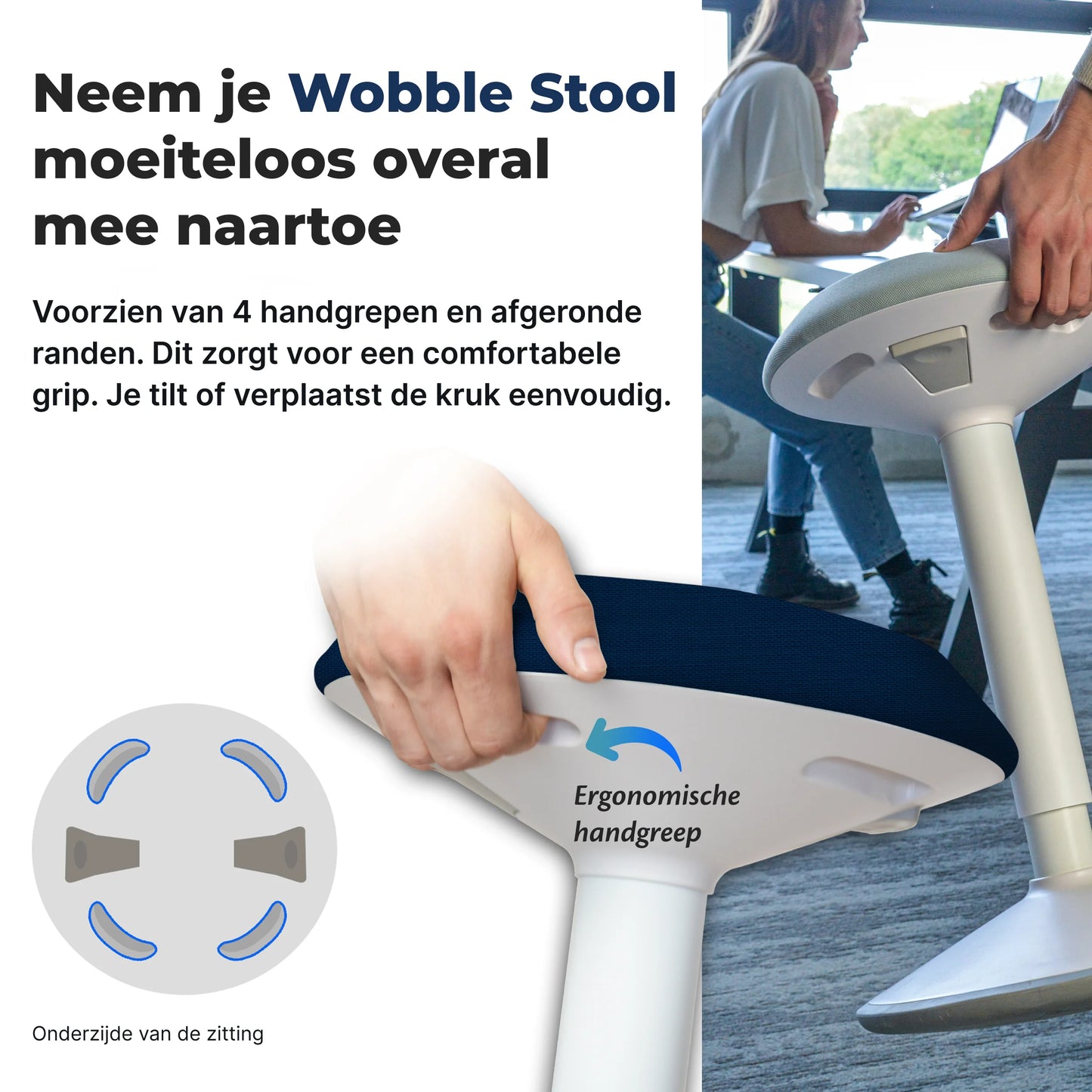 Ergonomische Wiebelkruk Kantoor