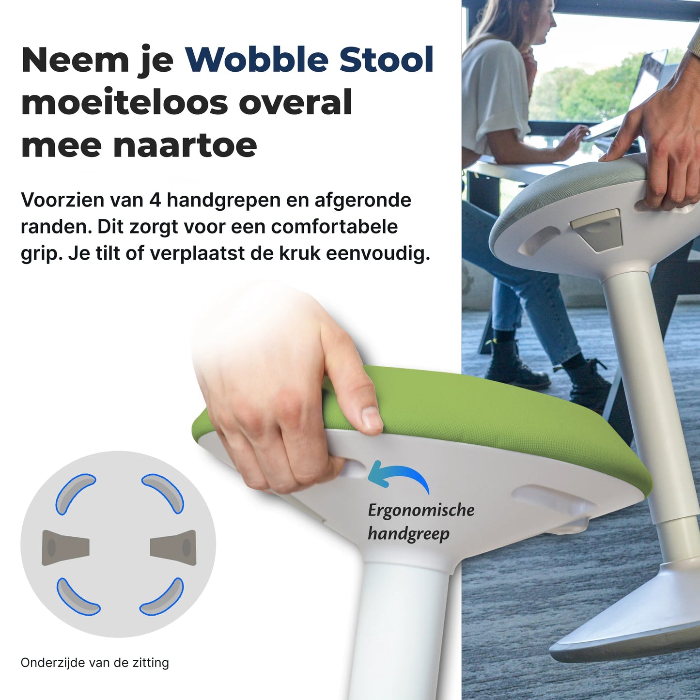 Ergonomische Wiebelkruk Kantoor