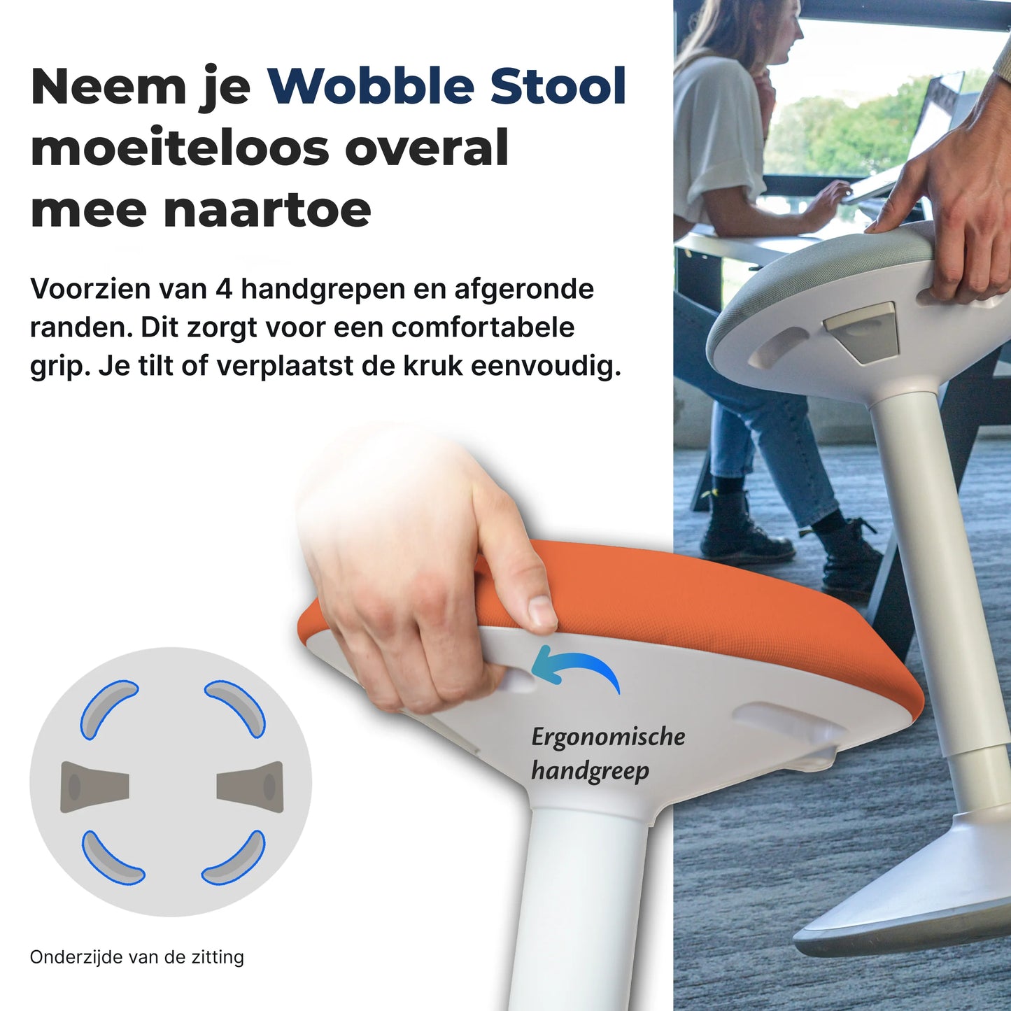 Ergonomische Wiebelkruk Kantoor