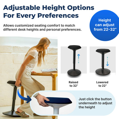 Ergonomic Wobble Stool Office