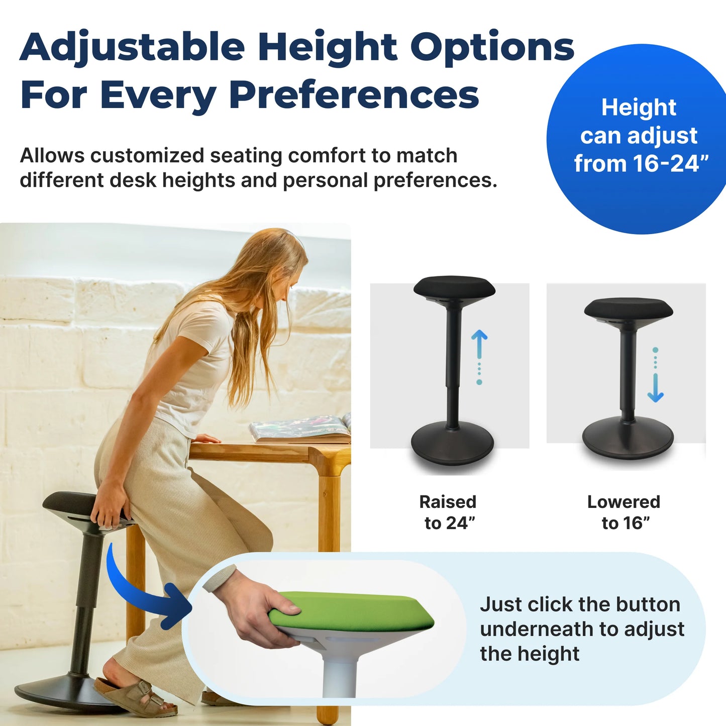 Ergonomische Wiebelkruk Kantoor