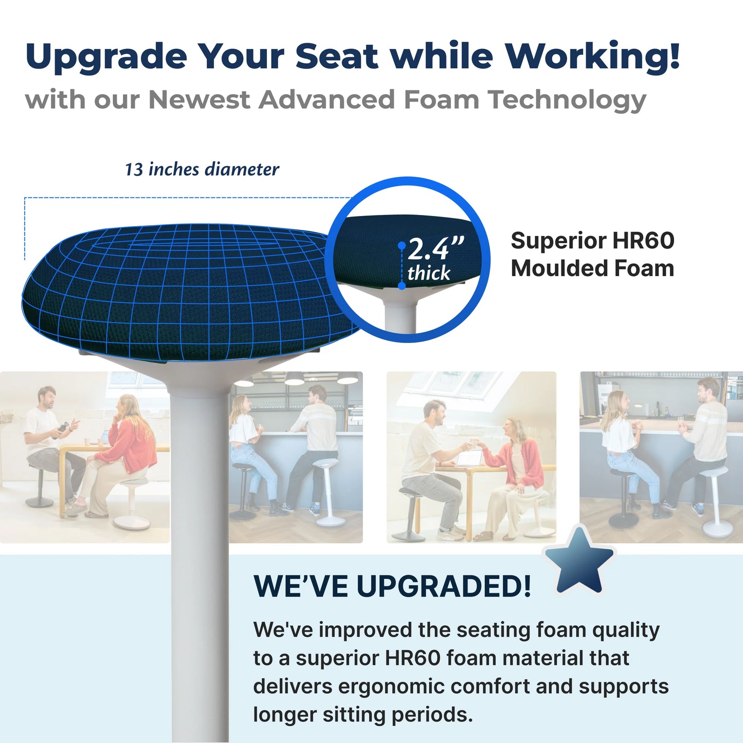 Ergonomische Wiebelkruk Kantoor