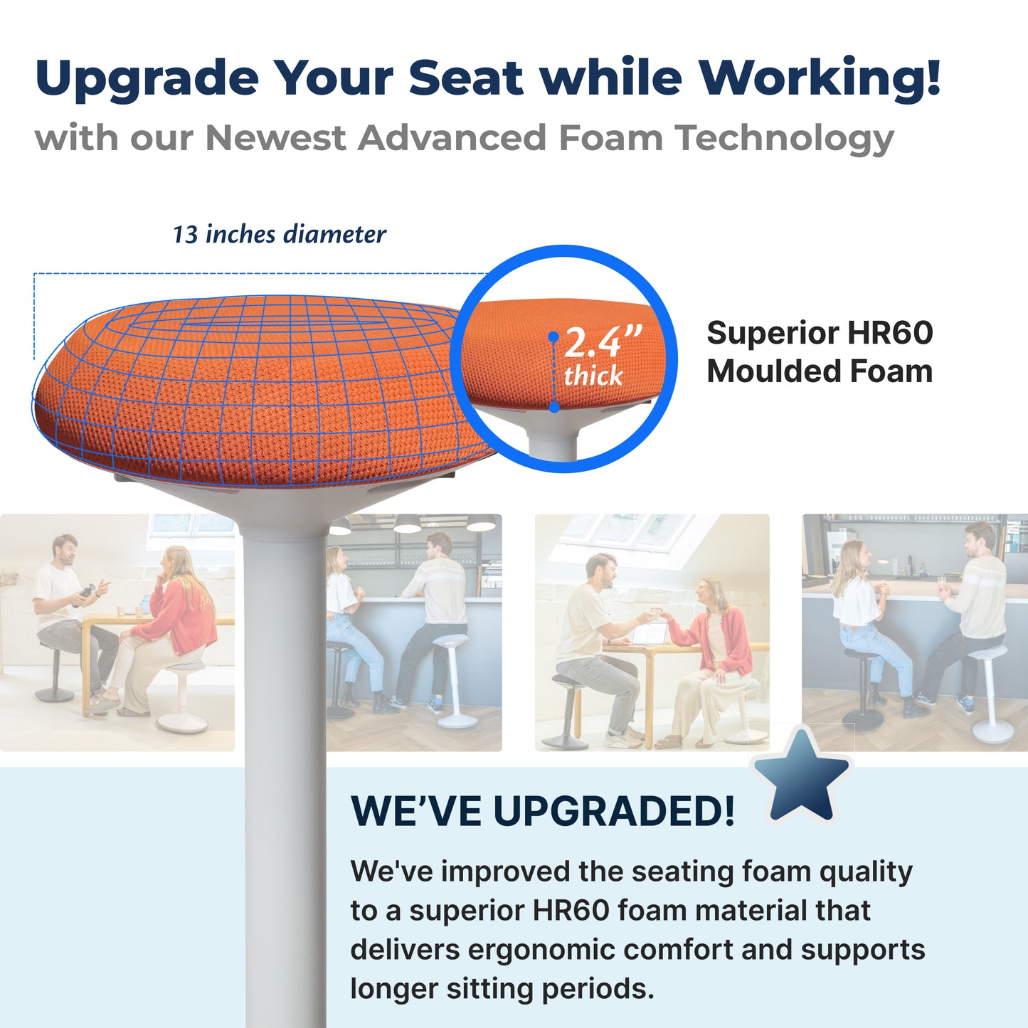 Ergonomische Wiebelkruk Kantoor