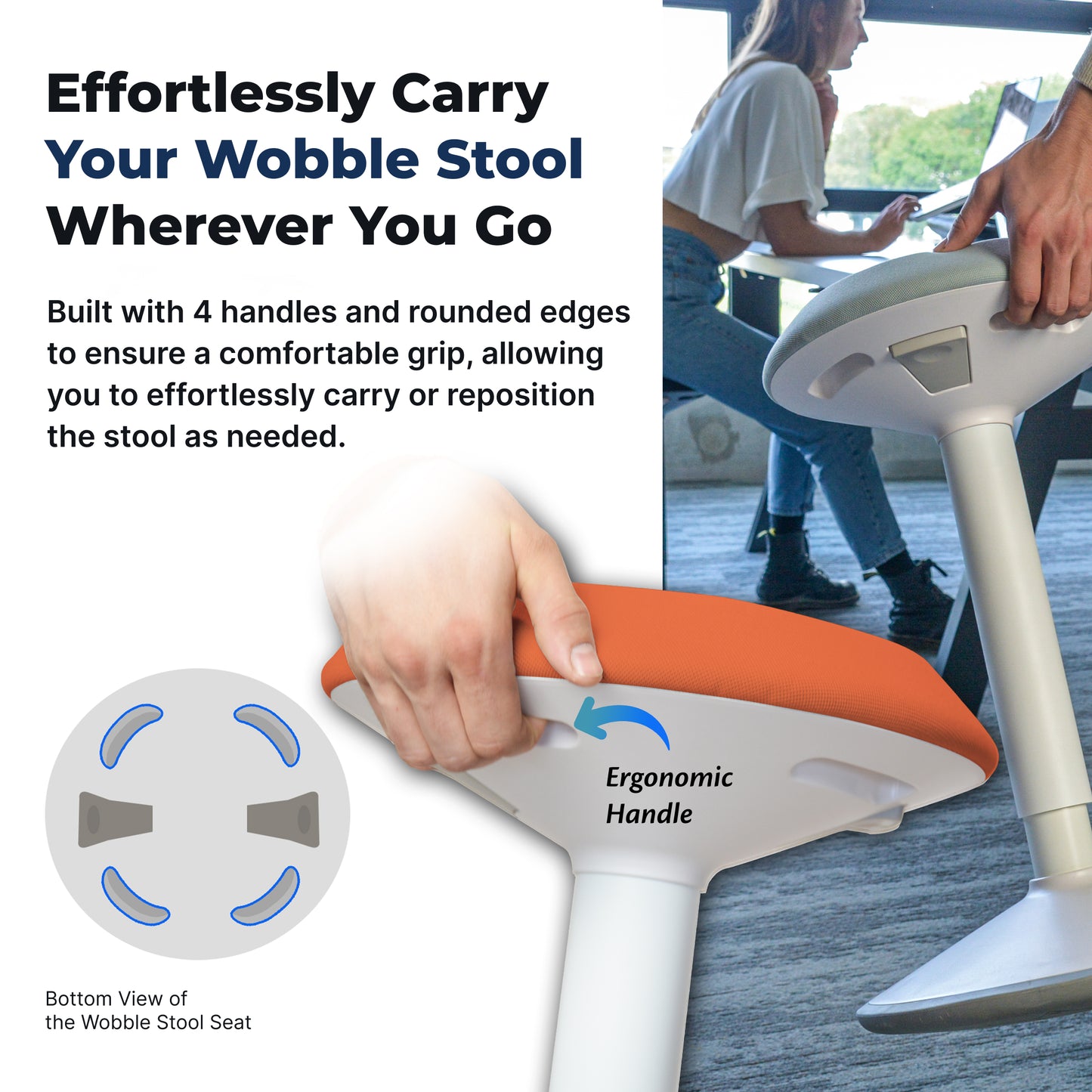 Ergonomische Wiebelkruk Kantoor